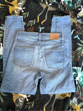 Madewell 9” High Rise Skinny Crop Button Fly Jeans Size 25